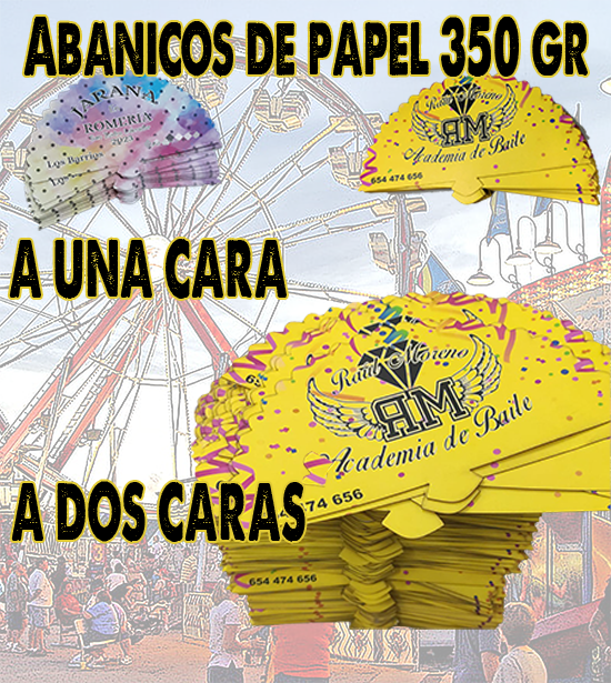Abanicos Papel  A6 100/Uds.