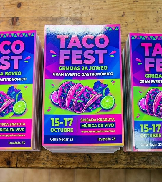 Flyers 100 uds A4 2 cara